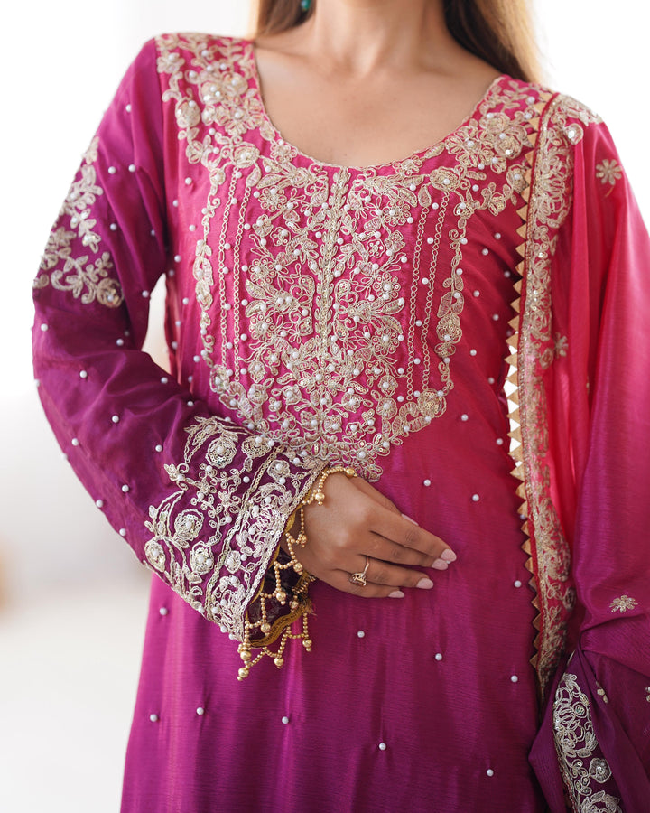 Party Wear Digital Printed Silk multi color Salwar Suits For Girls