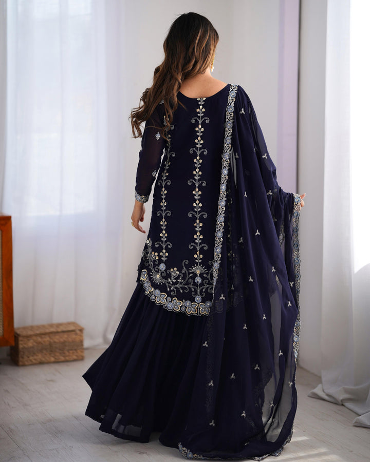 Hand Work Designer Embroidery Work Salwar Suits For Women