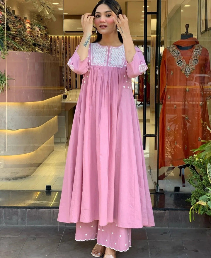 Gulbahar Cotton Flare Set