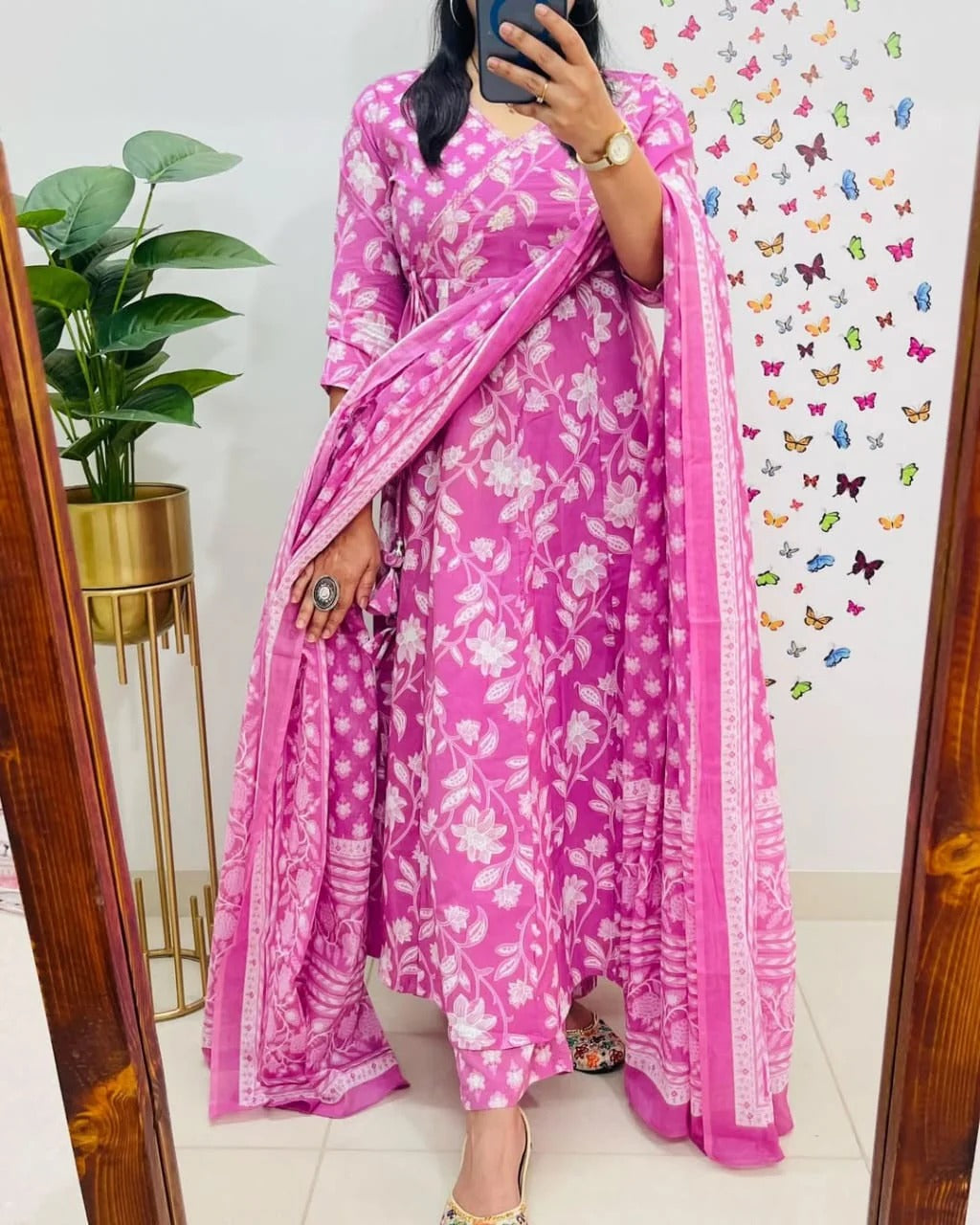 Gulroz Blossom Angrakha Anarkali Set