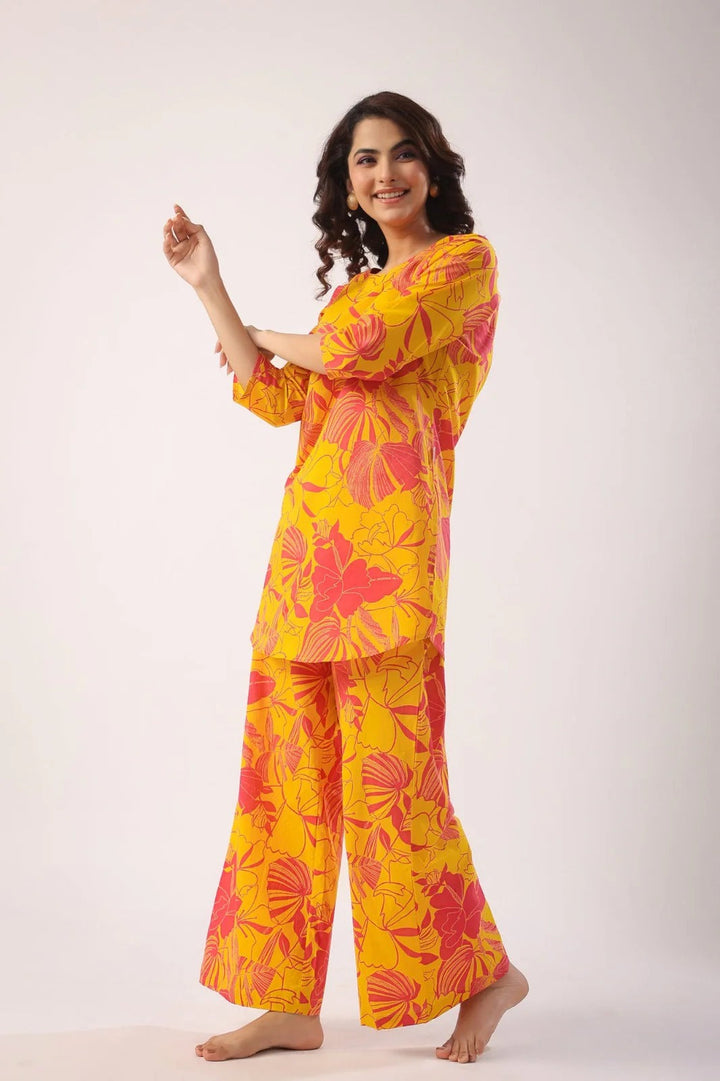Zesty Bloom Taj Cotton Co-ord Set
