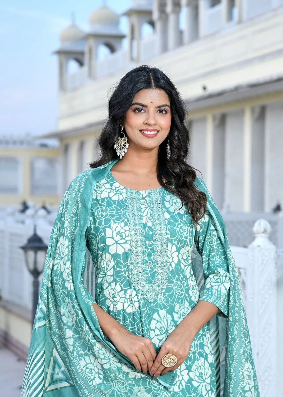 Noor Cotton Straight Suit