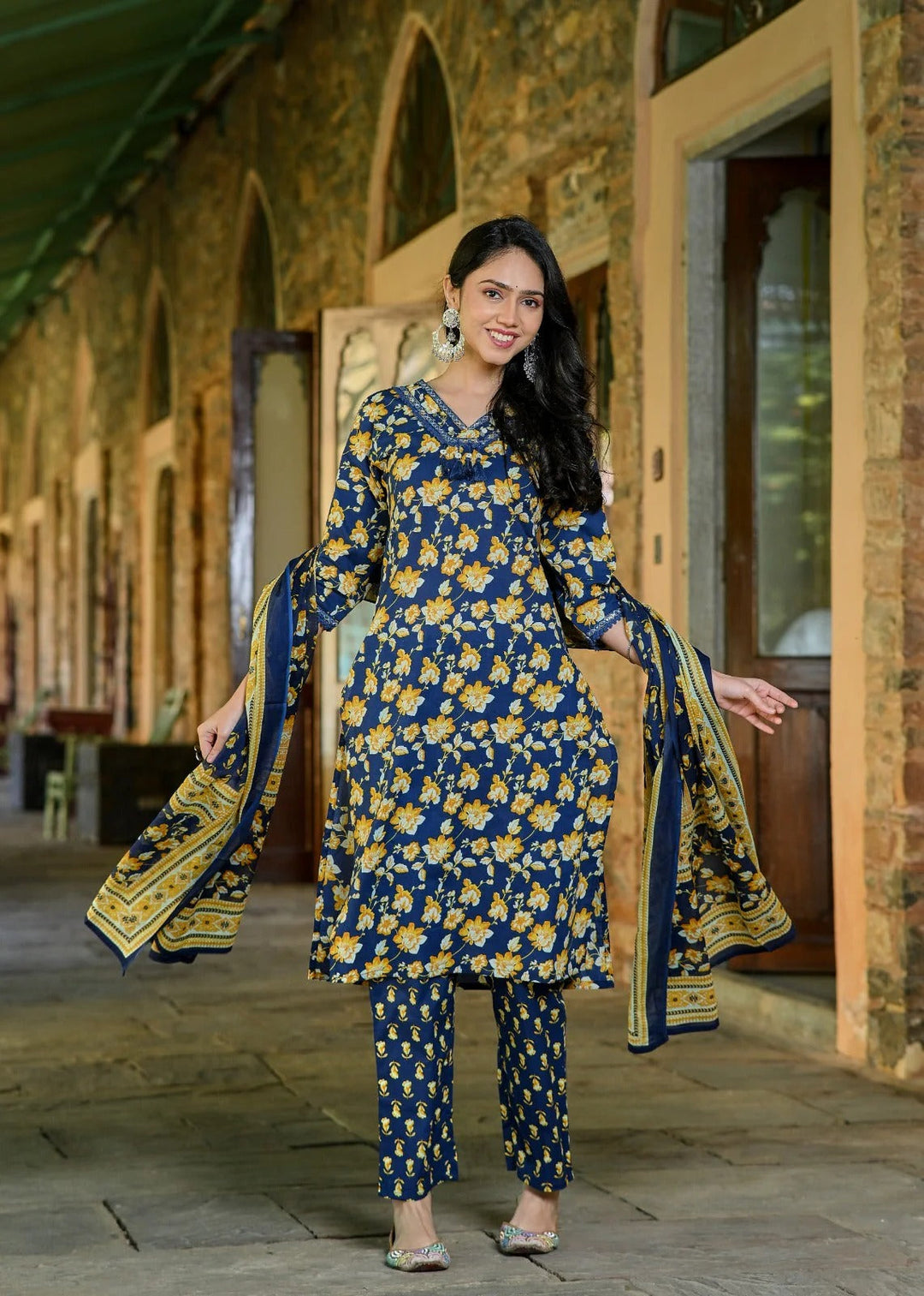 Royal Marigold Cotton Set