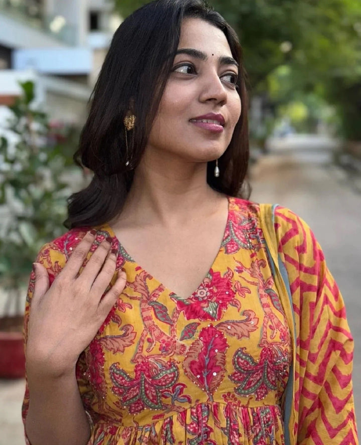 Sunlit Spice Viscose Suit Set