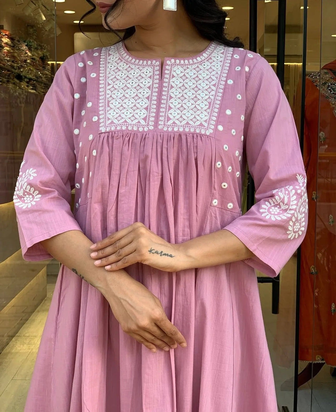 Gulbahar Cotton Flare Set