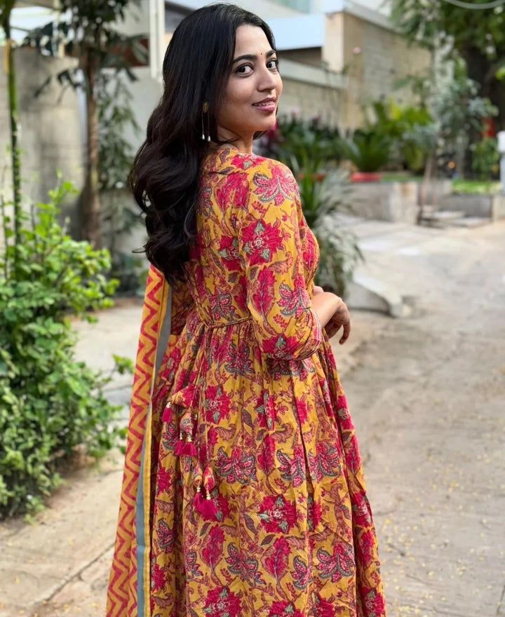 Sunlit Spice Viscose Suit Set