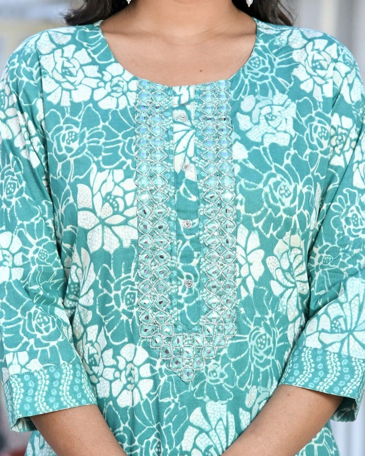 Noor Cotton Straight Suit