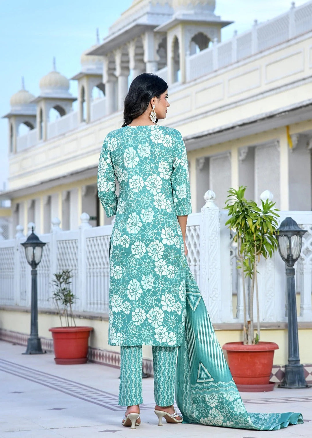 Noor Cotton Straight Suit