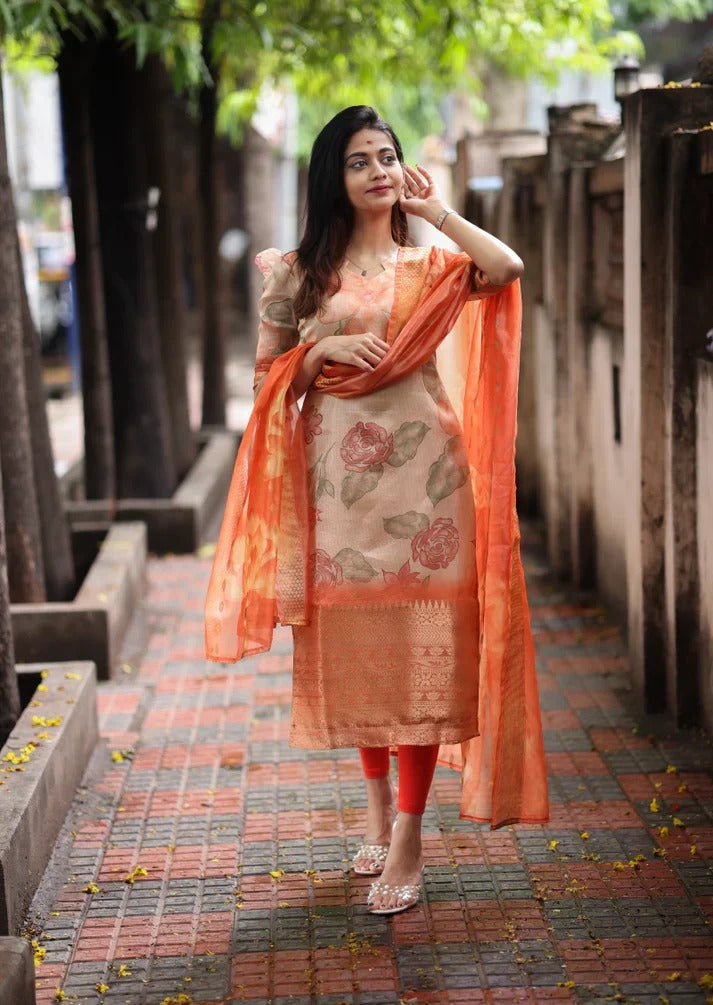 Mari Glow Top & Dupatta Set