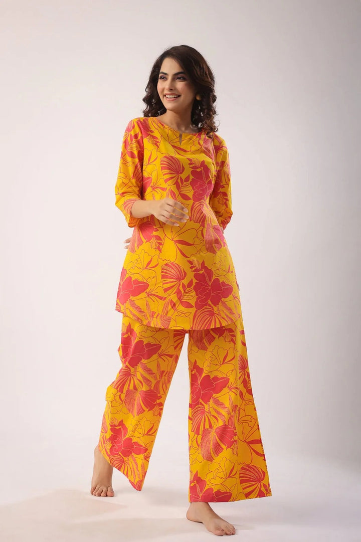Zesty Bloom Taj Cotton Co-ord Set
