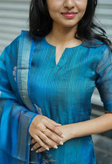Shrungar-Blue Color Kurti For Girls