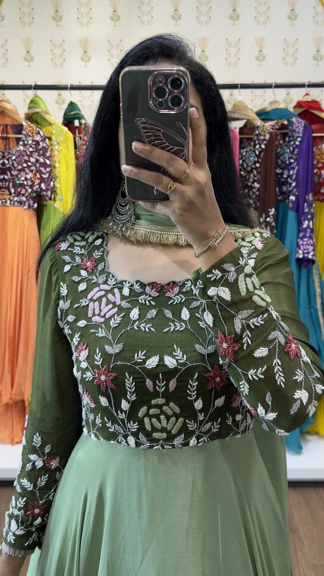 Nitya Mehendi Green & Light Green