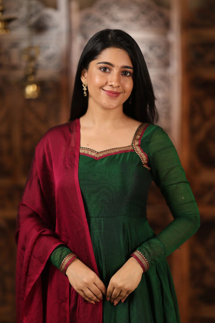 Thendral Pure Cotton Anarkali