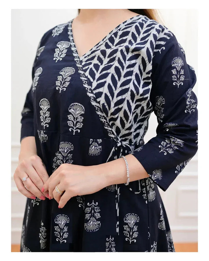 Blue Harmony Flared Suit Set