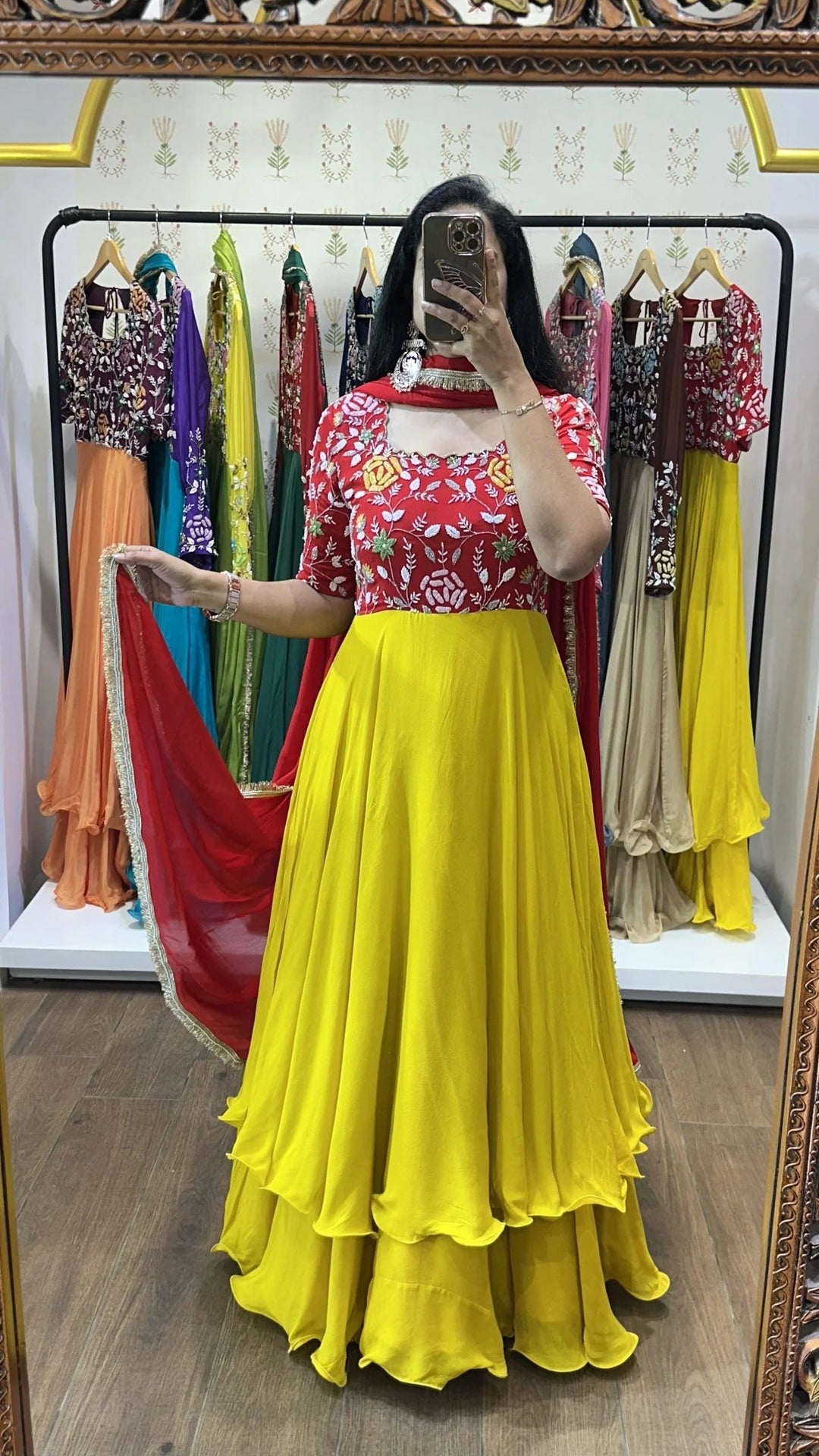 Nitya  Red & Yellow