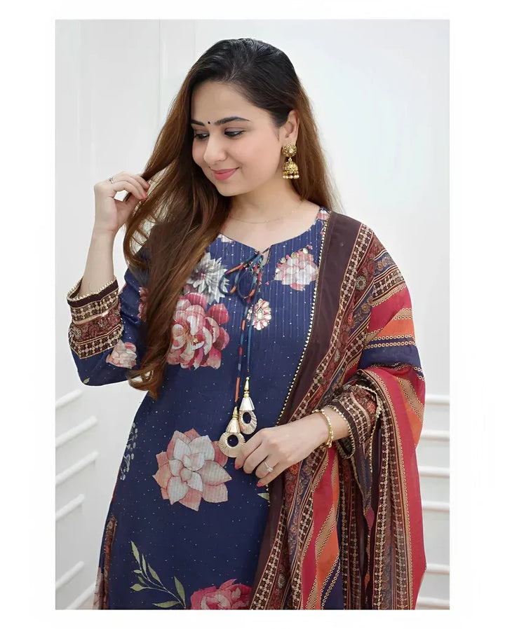 Aurora Blossom Sharara Suit Set