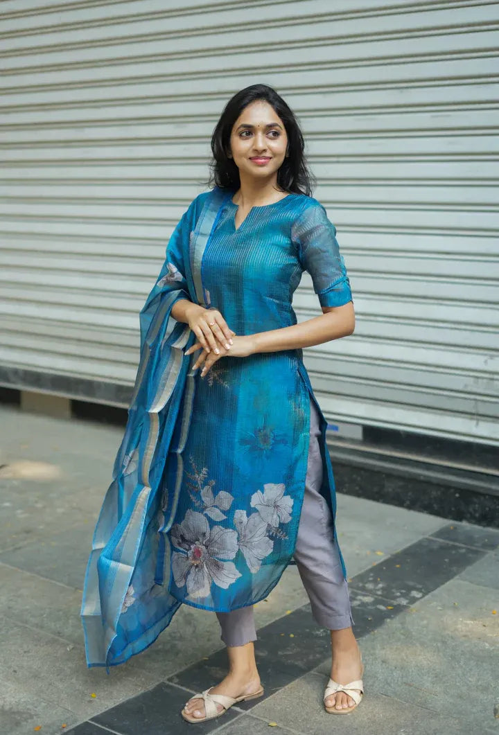 Shrungar-Blue Color Kurti For Girls