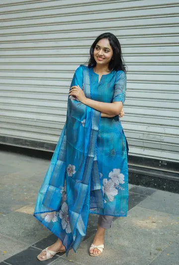Shrungar-Blue Color Kurti For Girls