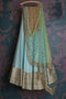 Designer Net Sky Blue Embroidery Work Lehenga Choli Design