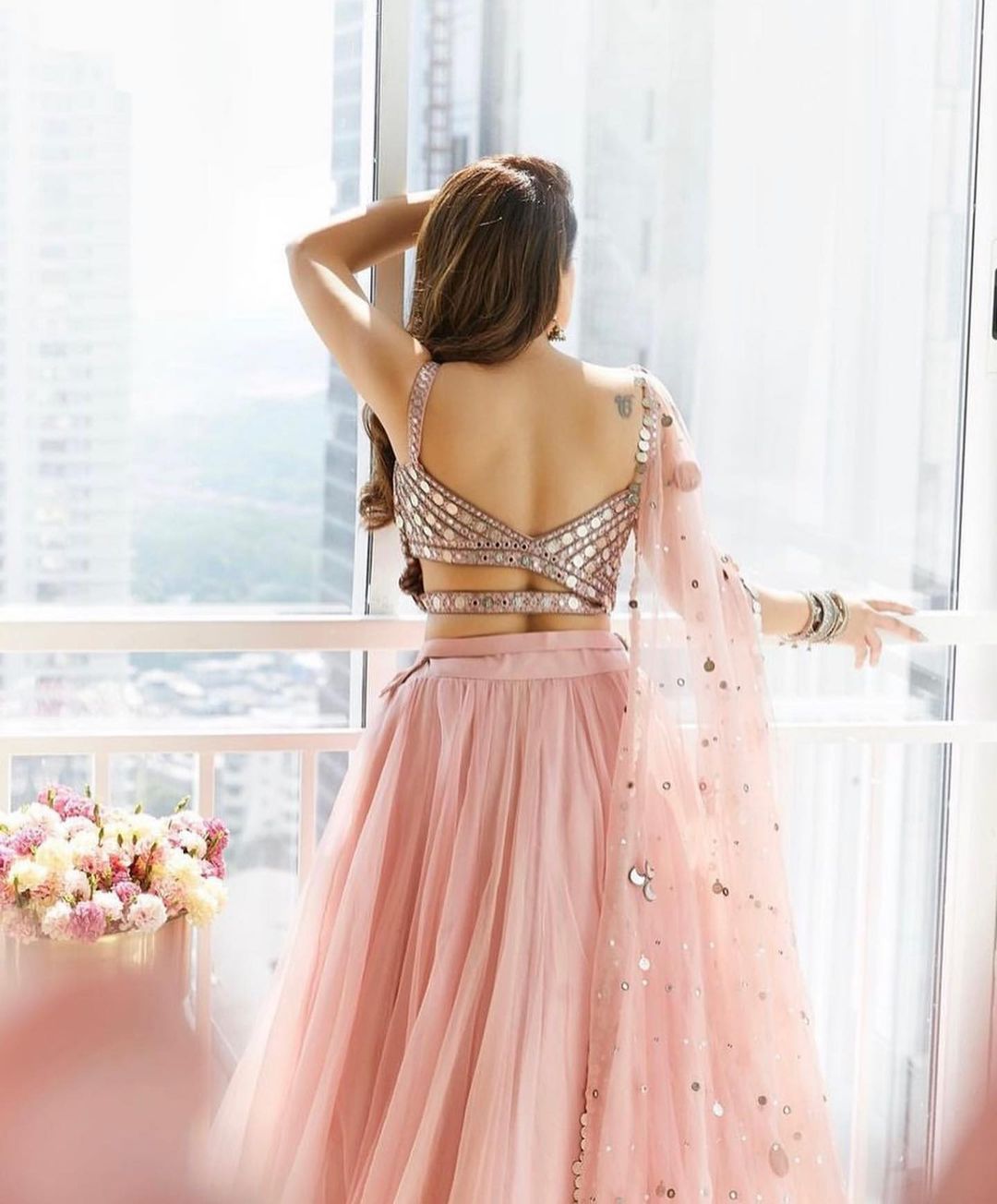 Beautiful Pink Lehenga Choli For Girls
