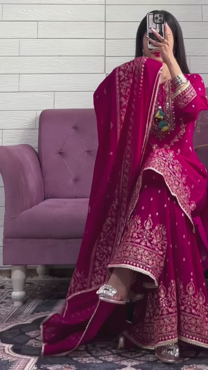 pink Color Heavy Fancy salwar kameez for girls