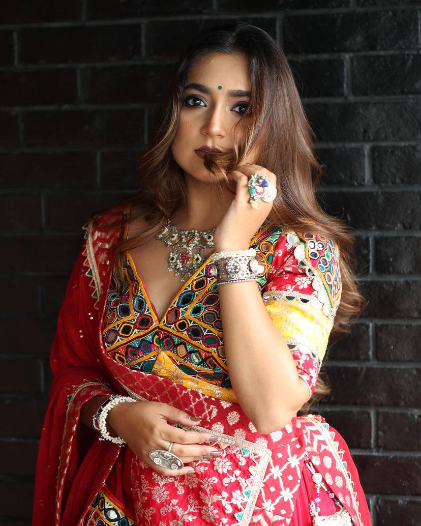 Stylish Embroidery Work multy Color Soft Tapeta Lehenga Choli