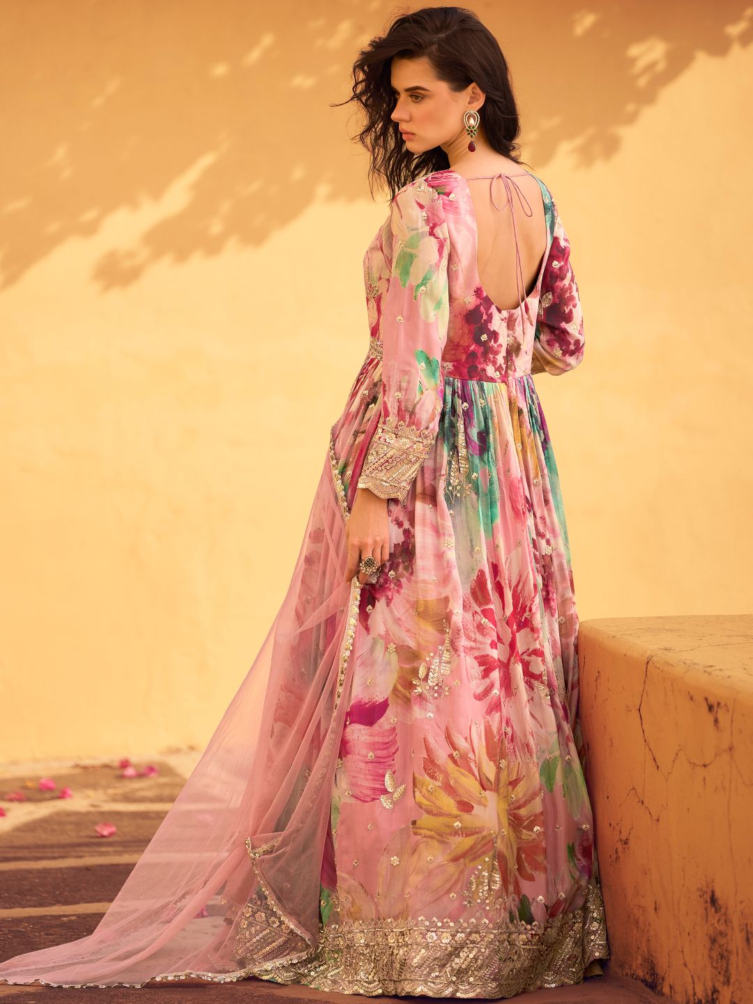 Party Wear Embroidery Work Anarkali Gown for women