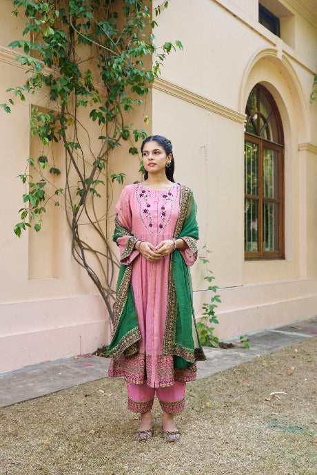 Embroidery Work Online Gown For Girls