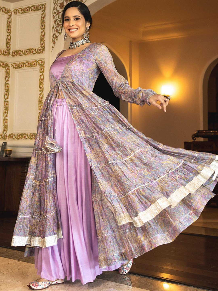 Designer Heavy pink Color Party Wear Anarkali Gown Dress