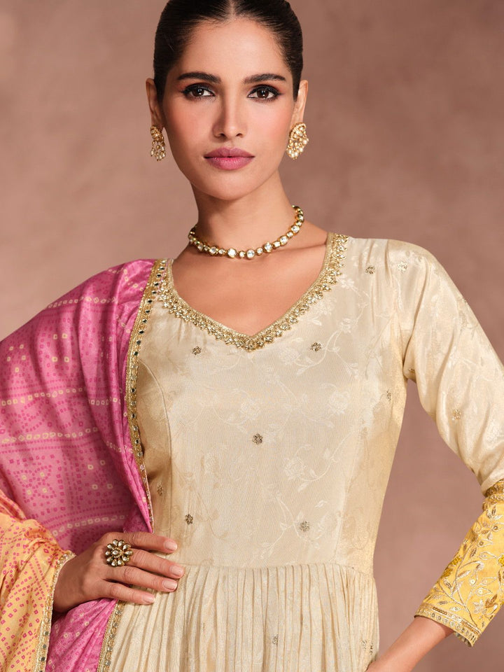 Party Wear Embroidery Work Gown Dress for girls
