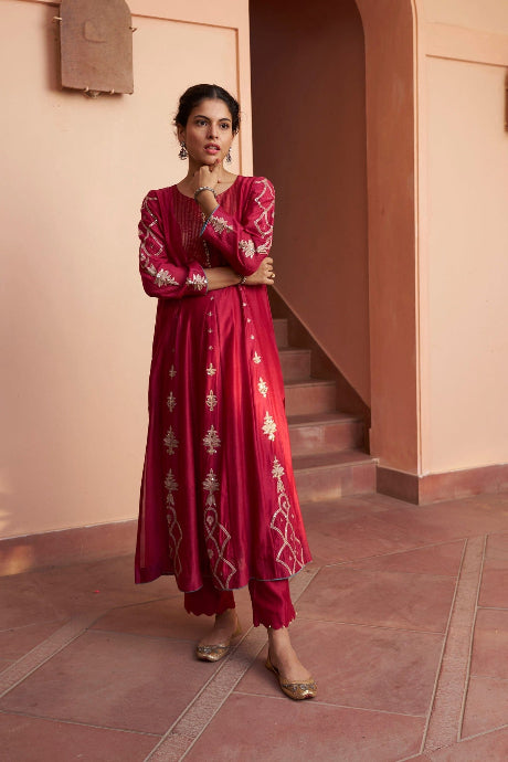 Designer Embroidery Work Fancy Gown For Women