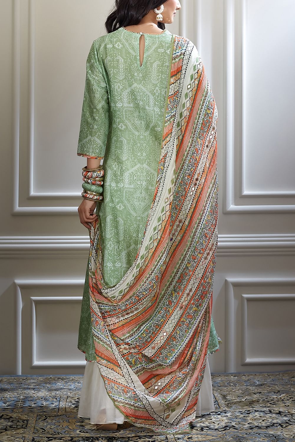 Heavy Designer Embroidery Work Gown Design