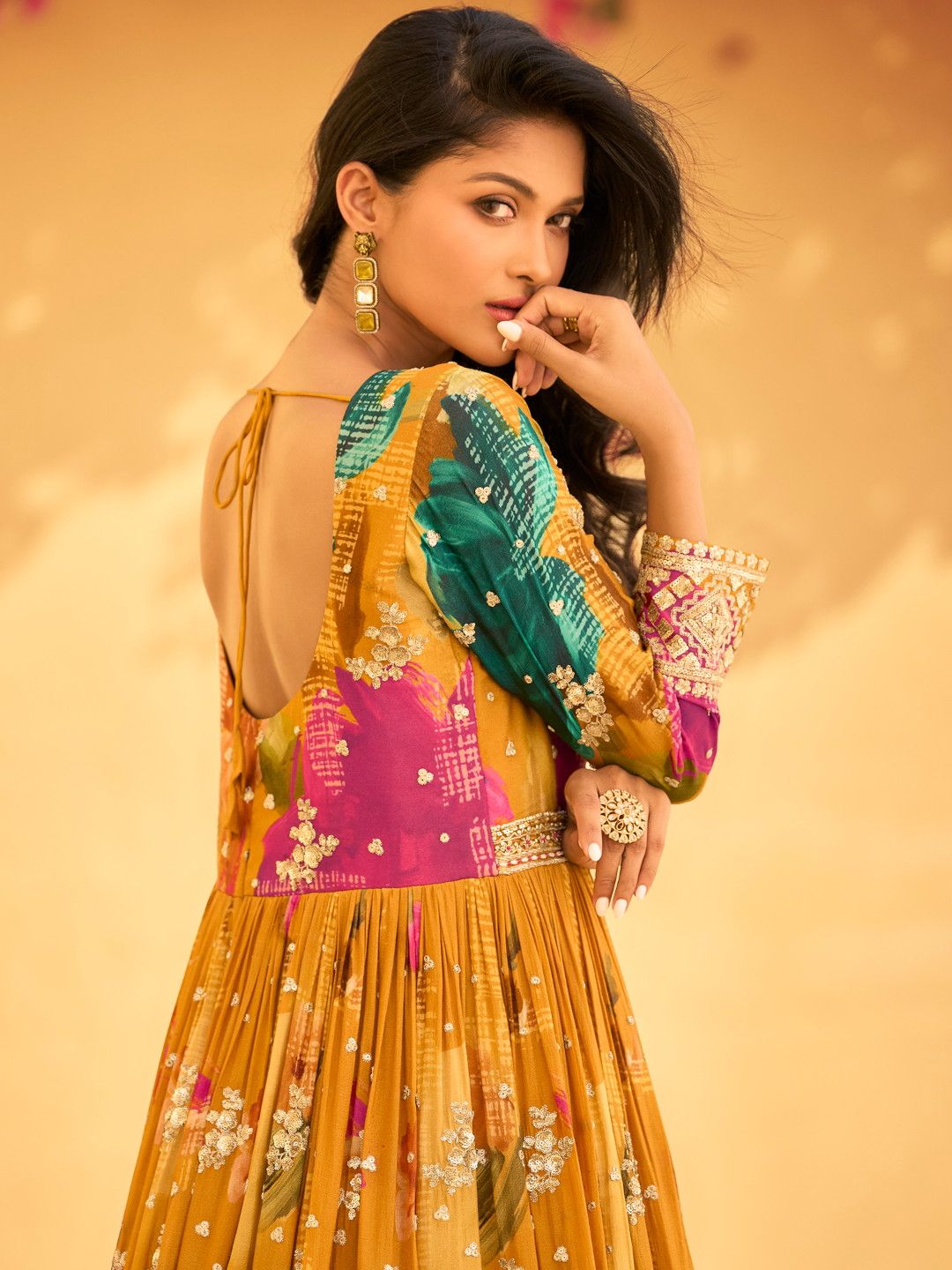 Heavy Designer Anarkali Lowest Price Silk Gown For Women