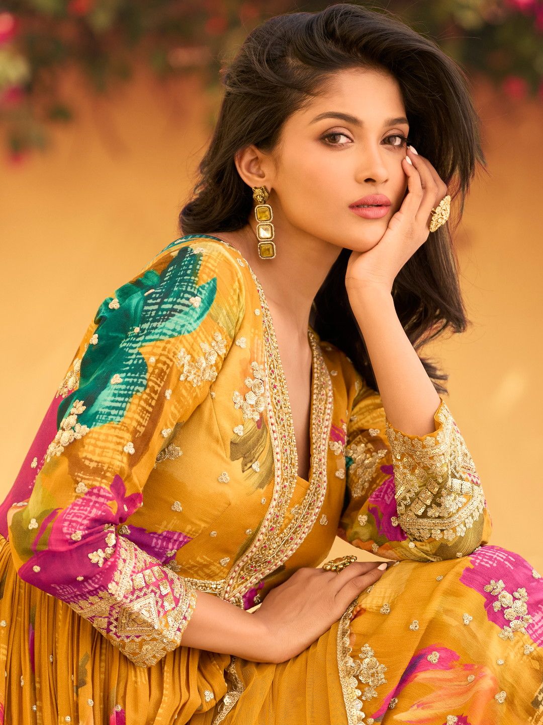 Heavy Designer Anarkali Lowest Price Silk Gown For Women