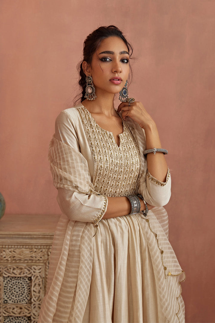 Designer Cotton white Color Printed Regular Wear Salwar kameez for girls