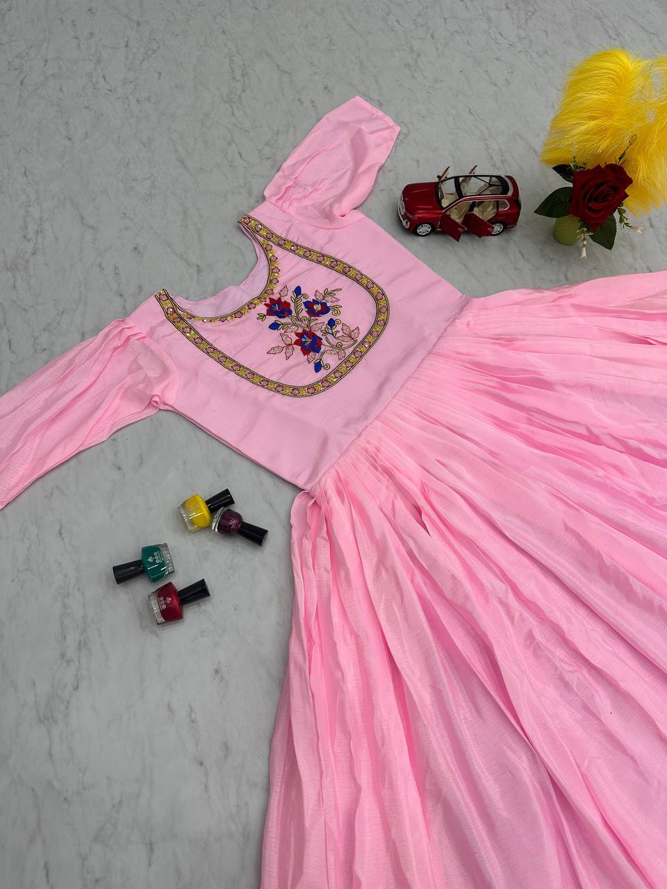 Adorning Anarkali Flair Gown for girls