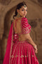 pink color Awesome Designer Heavy Jardoshi Work Lehenga Choli Design for bride