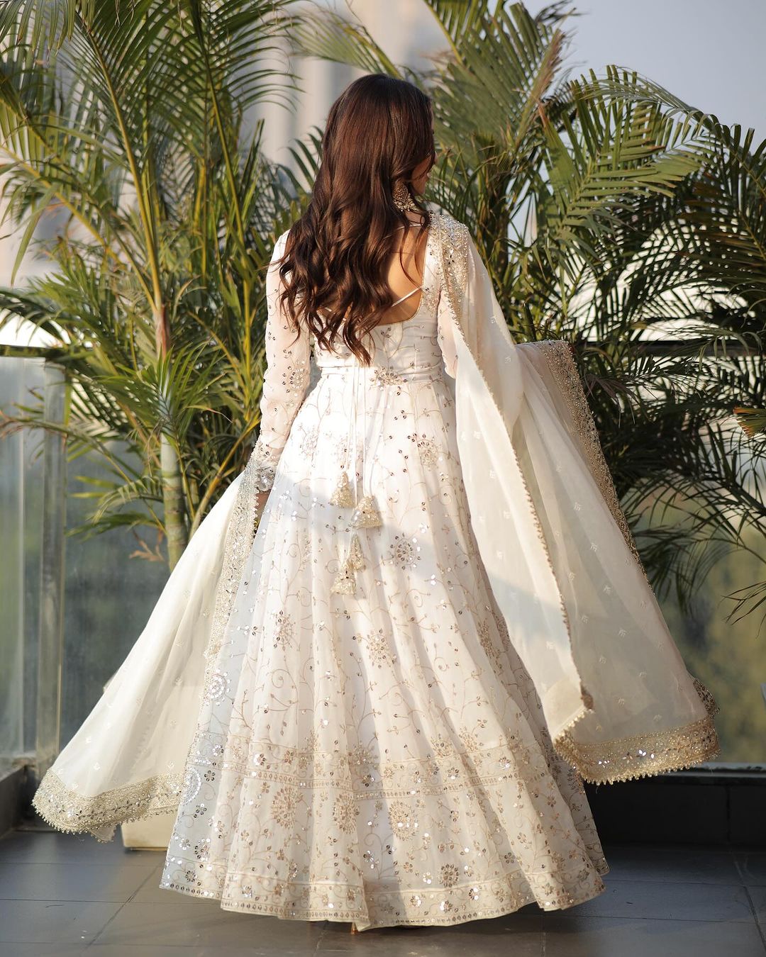 Latest Designer Gown with dupta