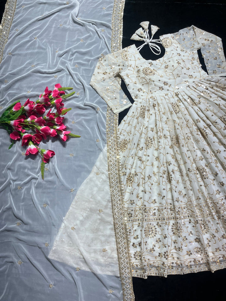 Latest Designer Gown with dupta