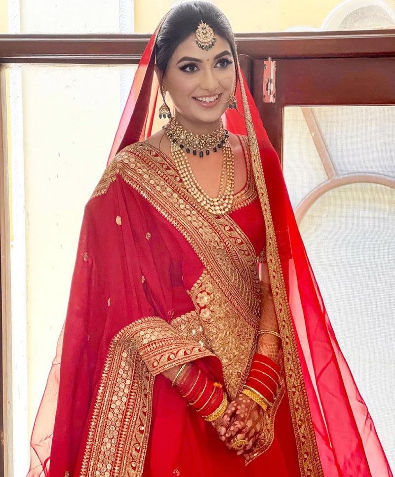 Beautiful Designer Party Wear red Lehenga For Girls