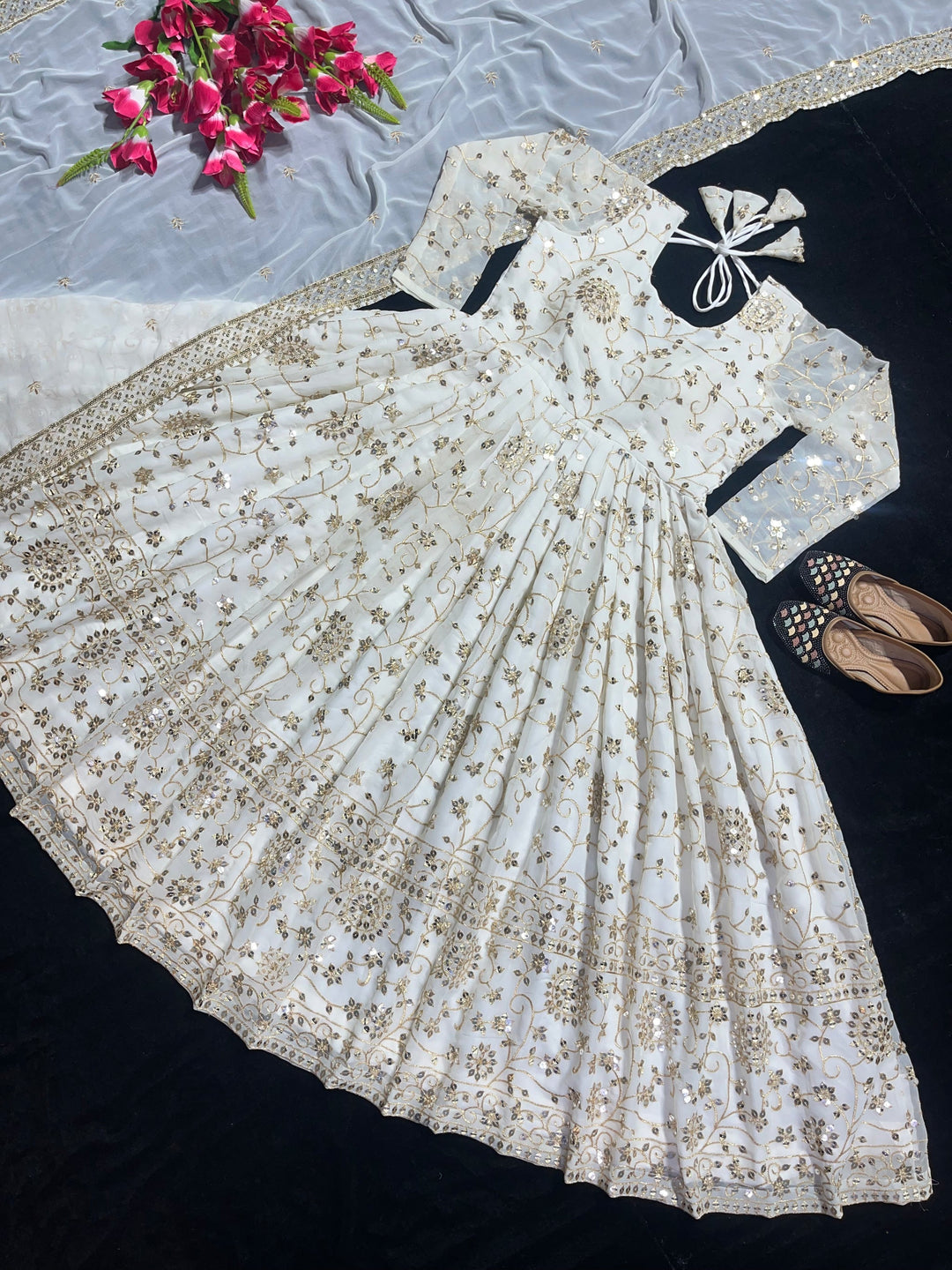 Latest Designer Gown with dupta