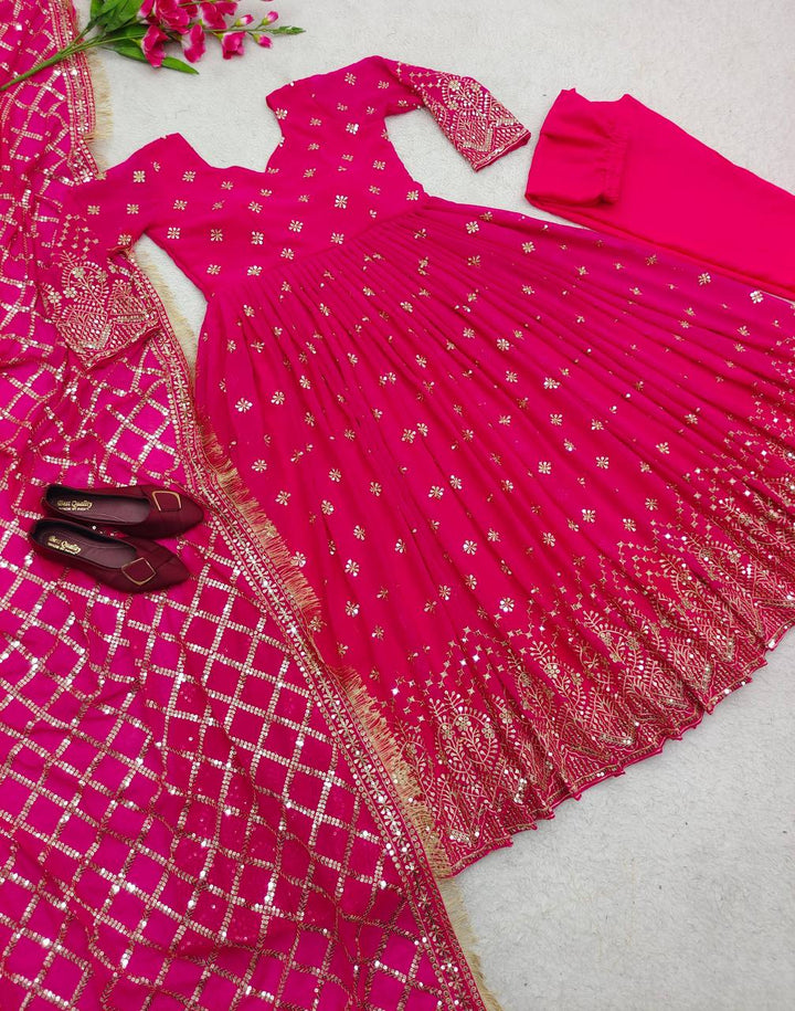 Attractive Silk Gown Online Designs For Girls