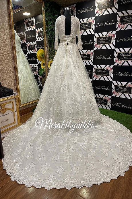 Alluring Light Party Wear Gown For wear