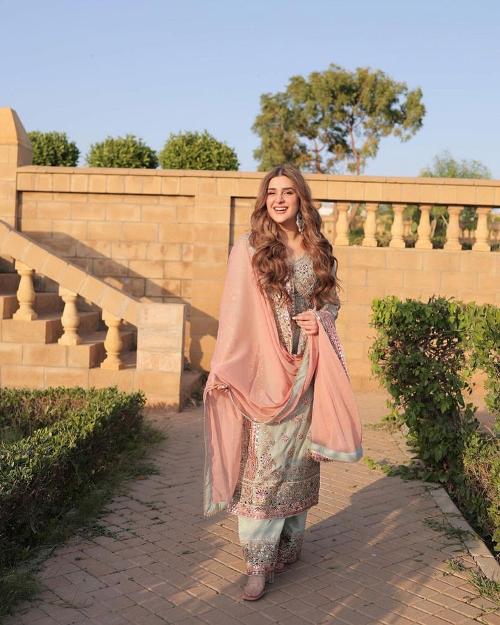 Designer Stylish Anarkali Jequard Gown Dress Designs for women
