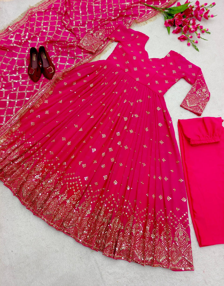 Attractive Silk Gown Online Designs For Girls