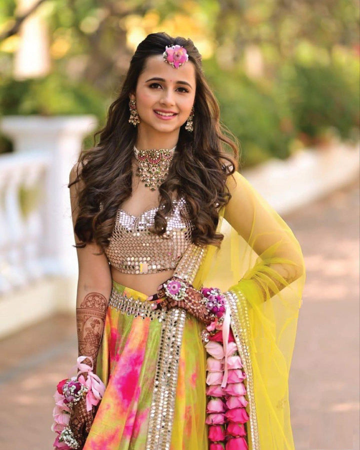 multi color Multi Paper Silk Heavy Box Pattern Trendy Lehenga 2020