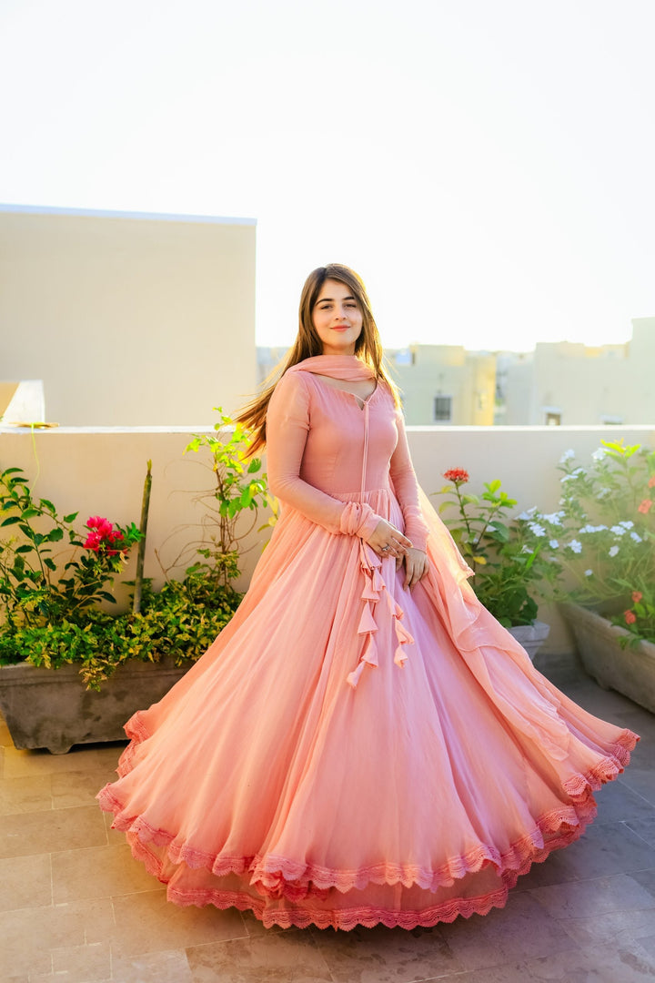 Designer Silk Online Lehenga Gown Dress Design for girls