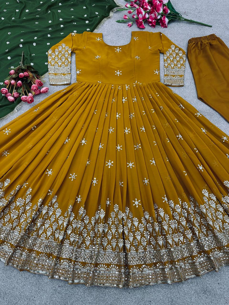 Stylish Designer Bollywood Style Gown Dress Design