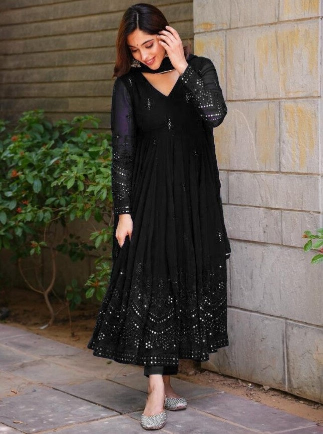 Attractive Designer Heavy Gown Dress for girls