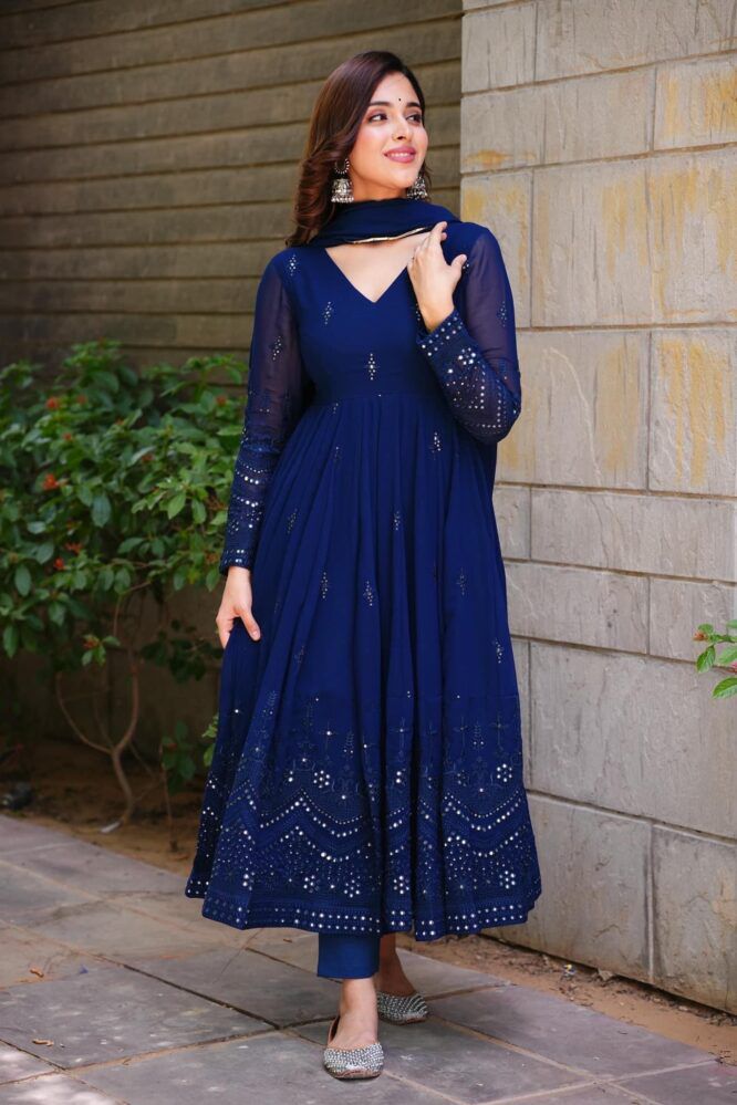 Attractive Designer Silk Lehenga Gown for girls